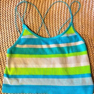Tiktok trend neon tank top